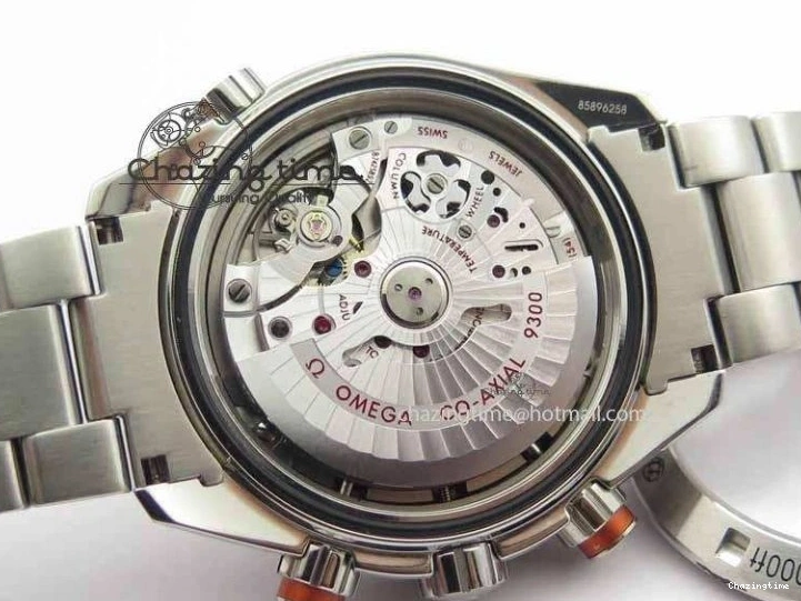 0320 Sophisticated Planet Ocean Master Chronometer Chrono SS OM 1:1 Best Edition Orange On SS Bracelet A 8156